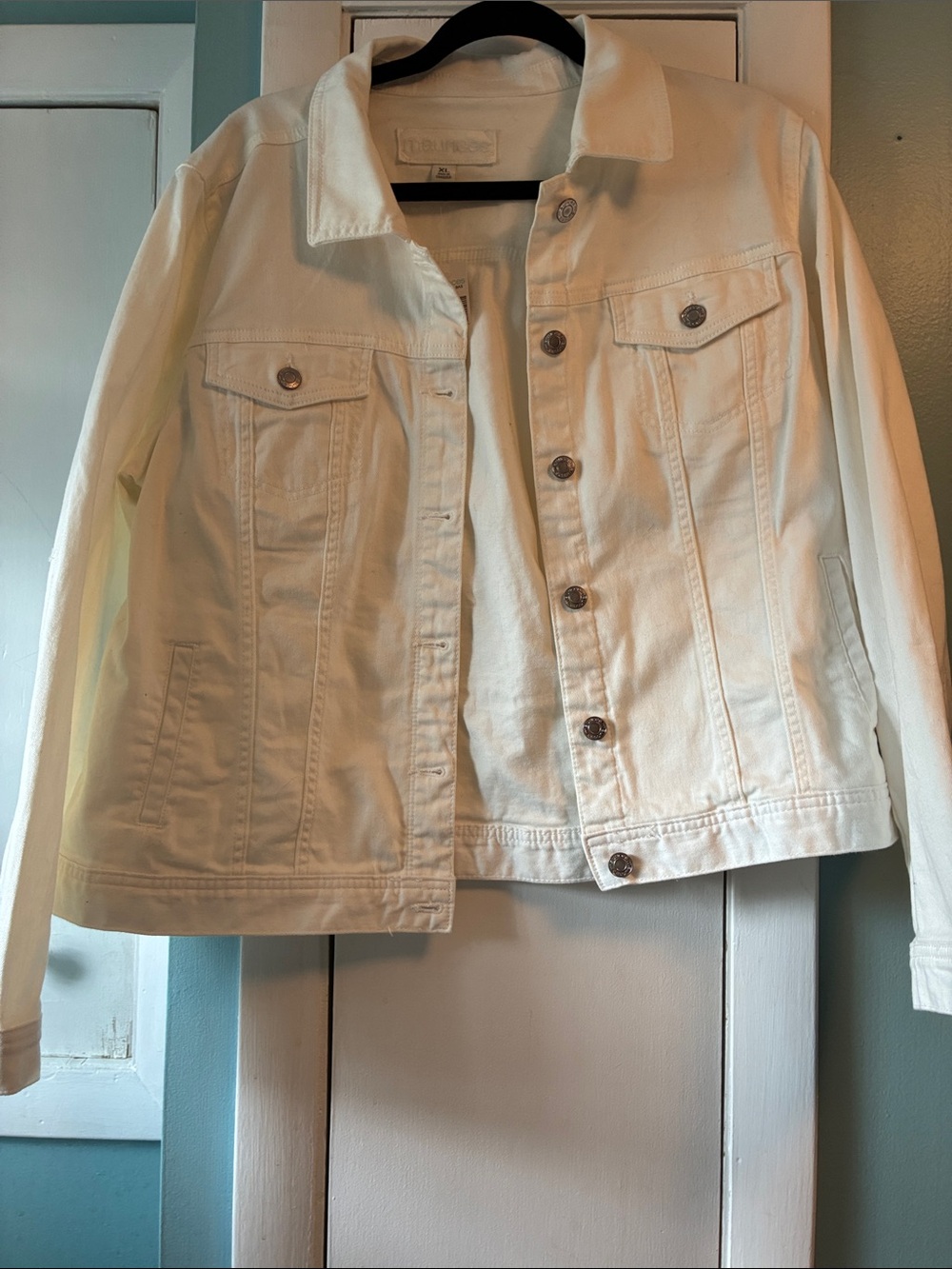Maurices White Denim Jean Jacket - Button-Front